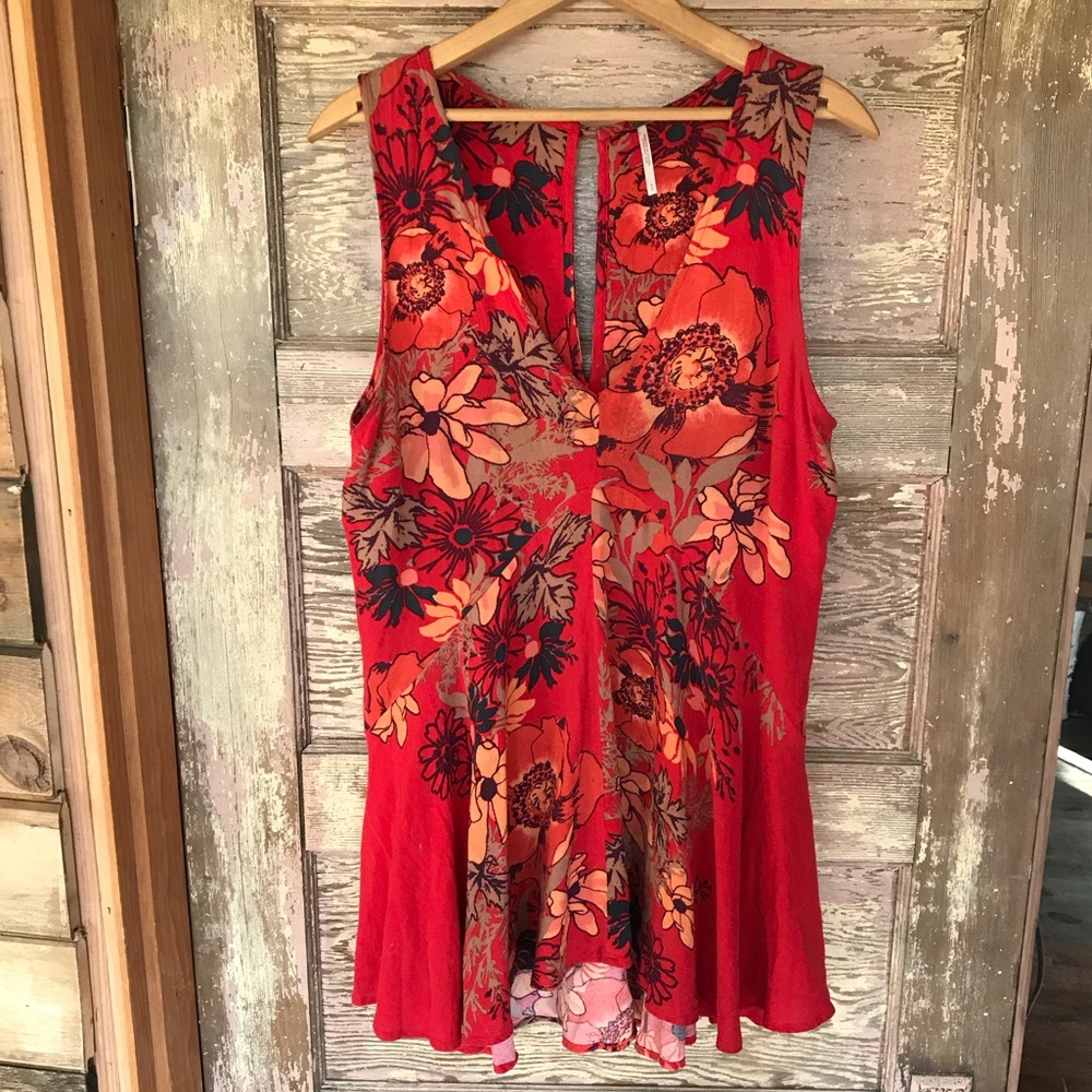 Free people red summer dress